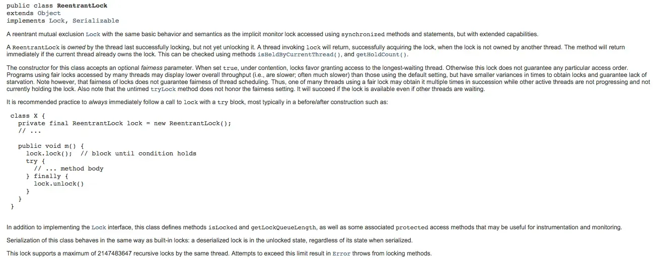ReentrantLock介绍